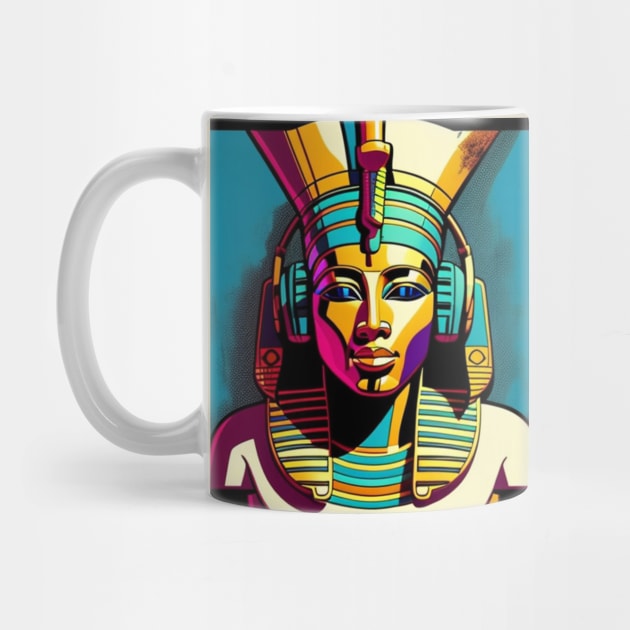 Ancient Egyptian Headphones Music Graphic by musicgeniusart